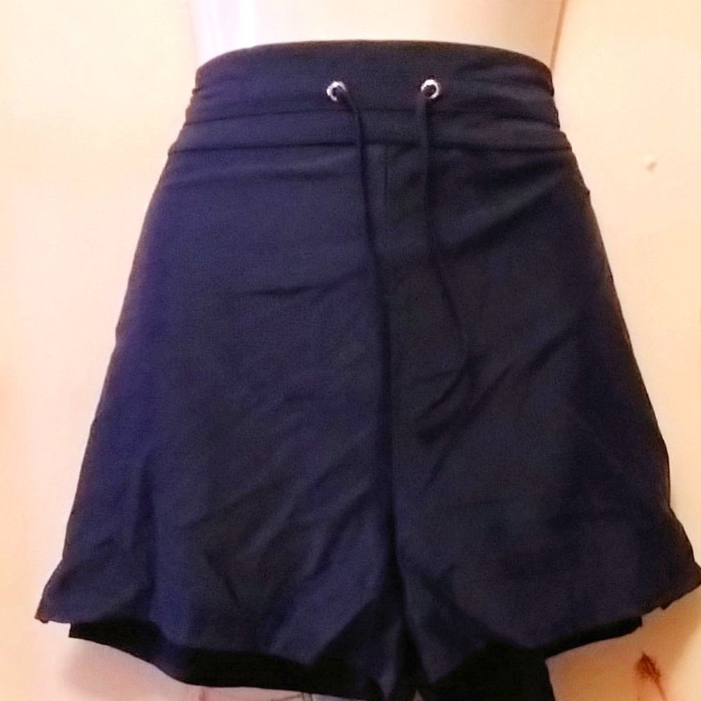 Navy Blue (XL) Drawstring Swim Shorts